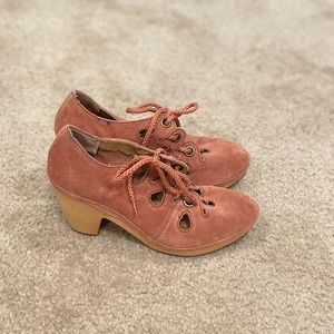 Anthropologie Latigo suede lace ups
